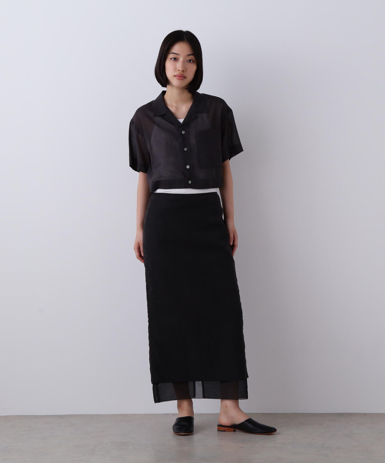 YLEVE / COTTON VOILE LAWN SHORT SLEEVE SHIRT | YLÈVE（イレーヴ