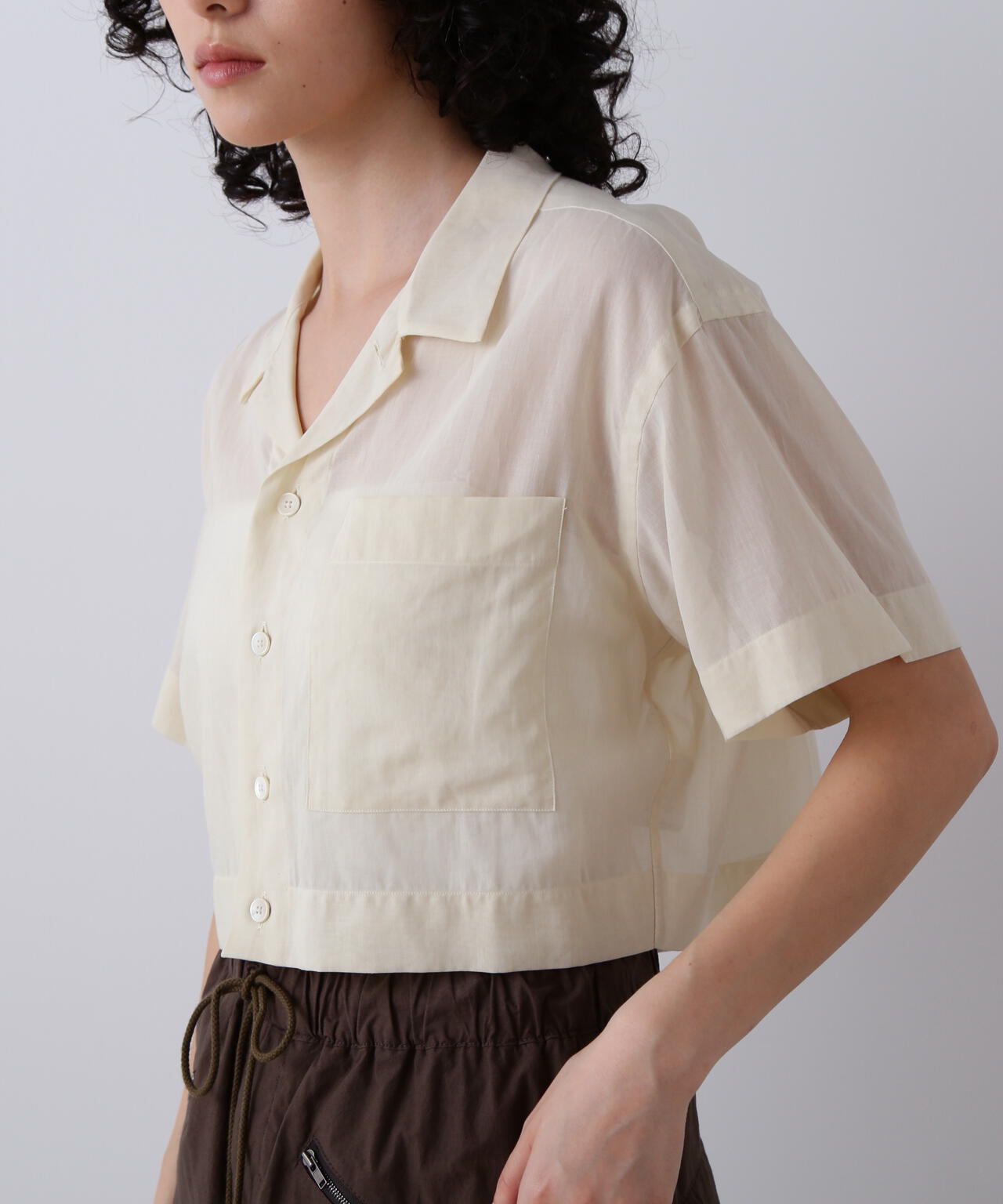 YLEVE / COTTON VOILE LAWN SHORT SLEEVE SHIRT | YLÈVE（イレーヴ