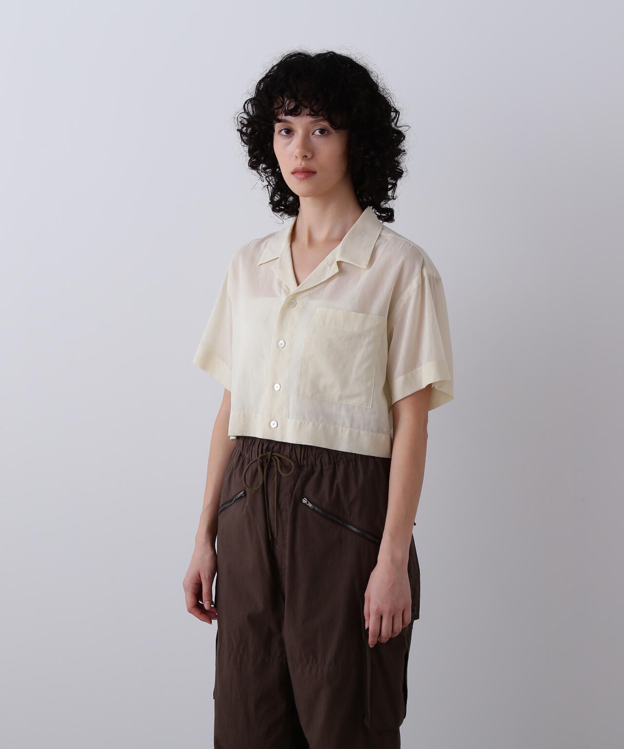 【新品】YLEVE イレーヴ　cotton weather shirts 限定] YLEVE / COTTON NYLON WASHER SHIRT | YLÈVE（イレーヴ