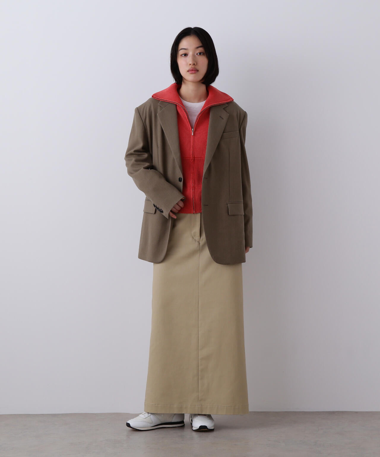 YLEVE / FADED STONEWASH KNIT ZIP PULLOVER | YLÈVE（イレーヴ
