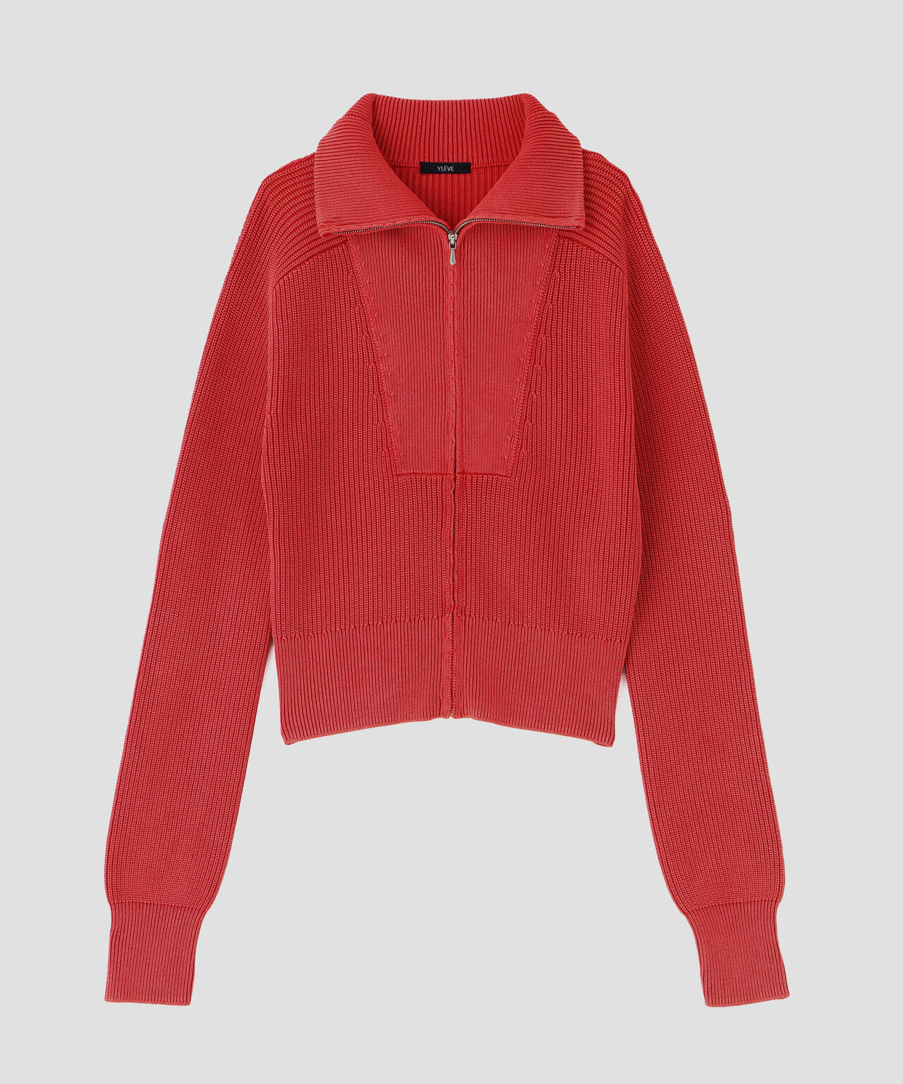 YLEVE / FADED STONEWASH KNIT ZIP PULLOVER | YLÈVE（イレーヴ
