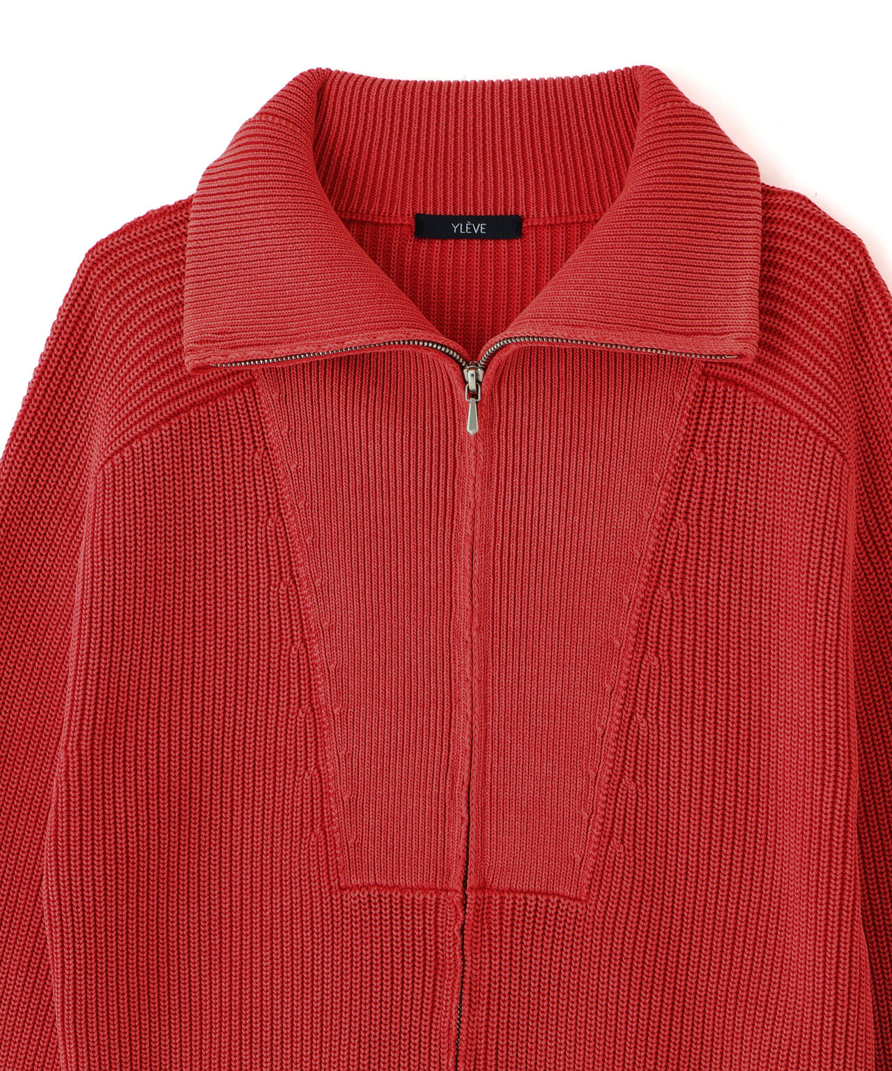YLEVE / FADED STONEWASH KNIT ZIP PULLOVER | YLÈVE(イレーヴ YLEVE / FADED STONEWASH KNIT ZIP PULLOVER | YLÈVE(イレーヴ