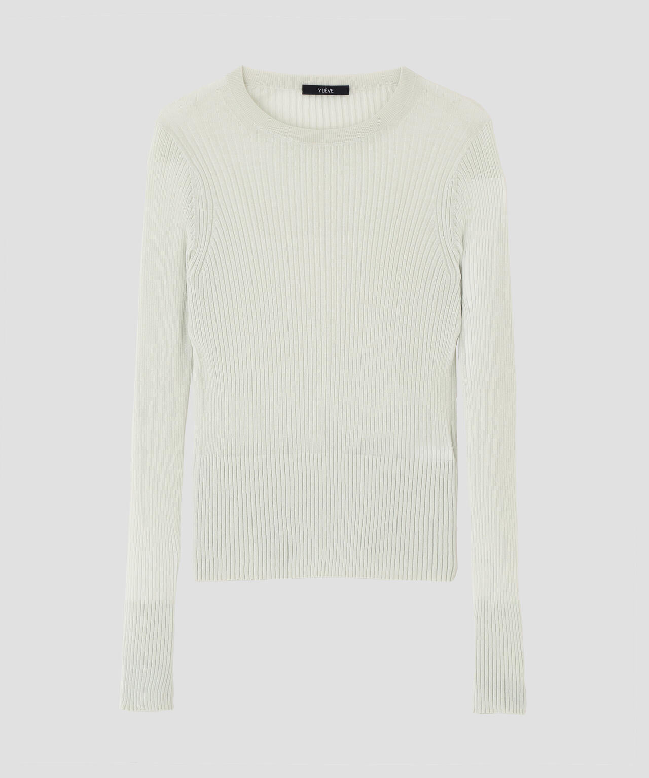 イレーヴ 長袖セーター サイズF レディース YLEVE / SHEER RIB KNIT LONG SLEEVE PULLOVER | YLÈVE（イレーヴ