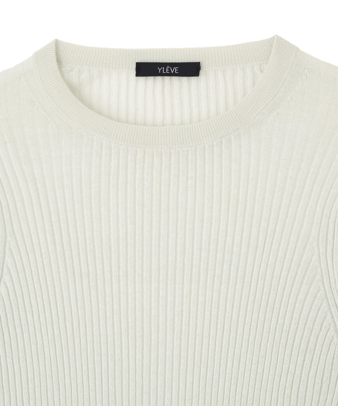 YLEVE / SHEER RIB KNIT LONG SLEEVE PULLOVER | YLÈVE（イレーヴ