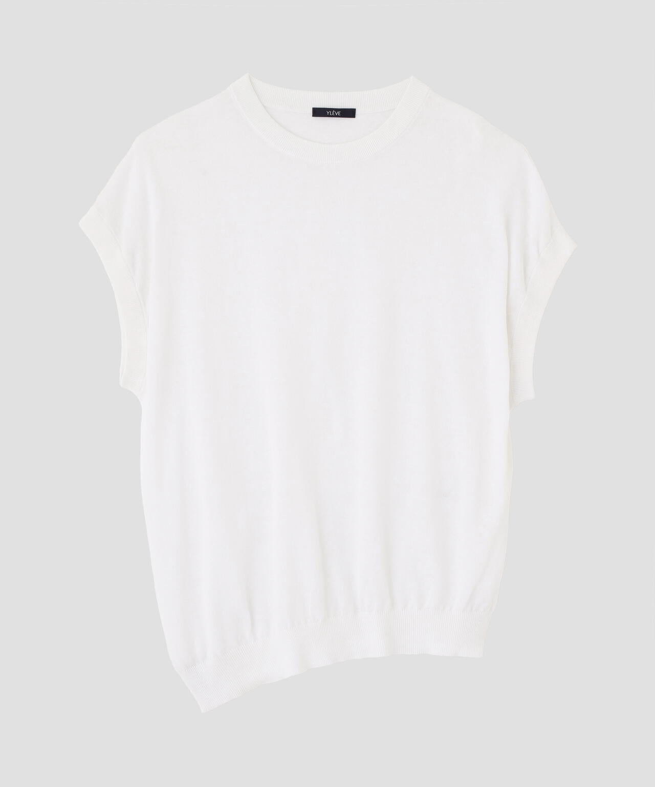YLEVE / COTTON LINEN KNIT ASYMMETRY PULLOVER | YLÈVE（イレーヴ