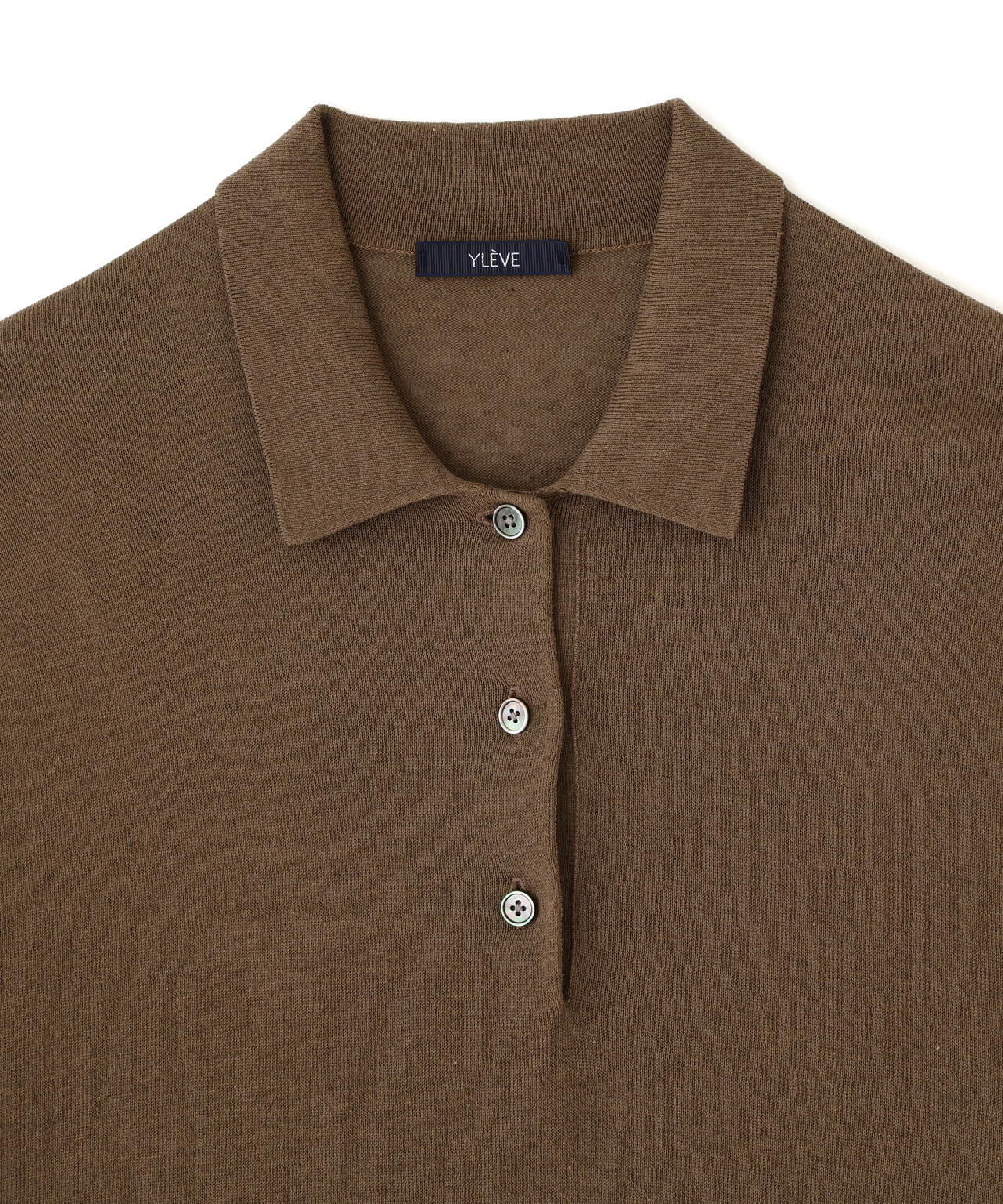 YLEVE / COTTON LINEN KNIT POLO