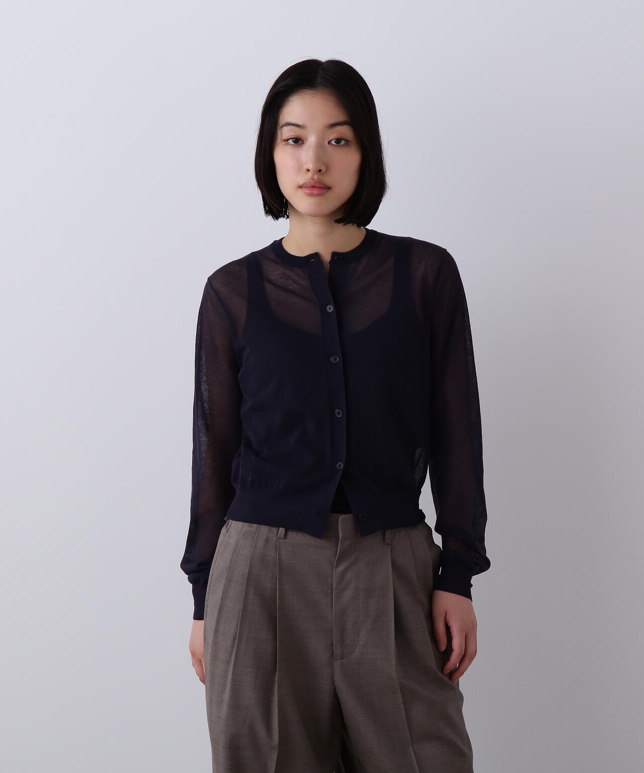YLEVE / SHEER RIB KNIT CARDIGAN | YLÈVE（イレーヴ） ｜【公式】通販