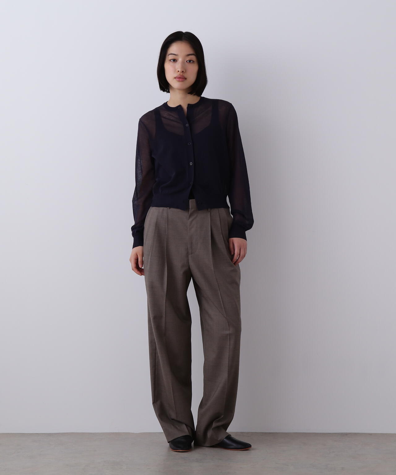 YLEVE / SHEER RIB KNIT CARDIGAN | YLÈVE（イレーヴ） ｜【公式】通販