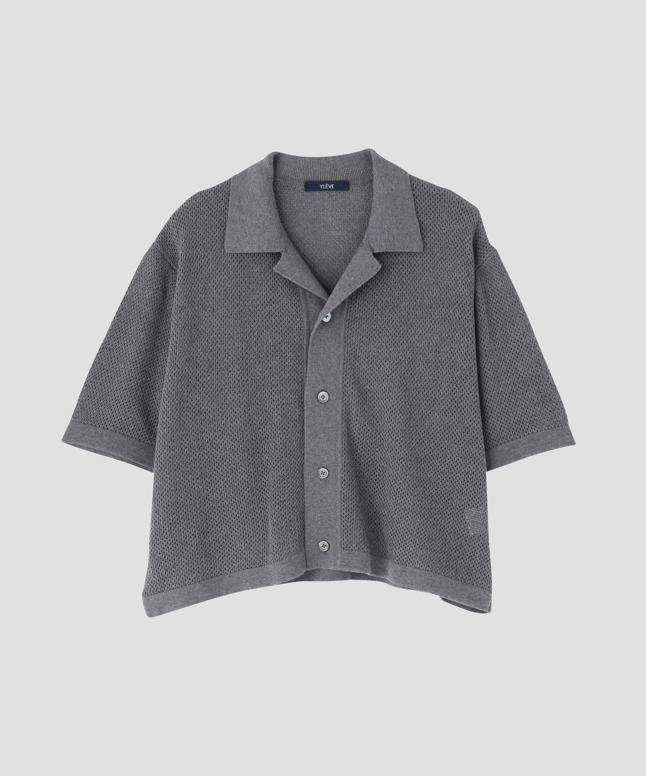 YLEVE / ICE COTTON OPEN COLLAR KNIT | YLÈVE（イレーヴ） ｜【公式