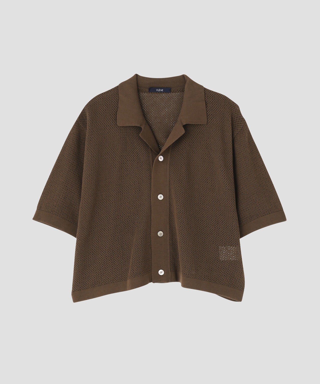 YLEVE / ICE COTTON OPEN COLLAR KNIT | YLÈVE（イレーヴ） ｜【公式