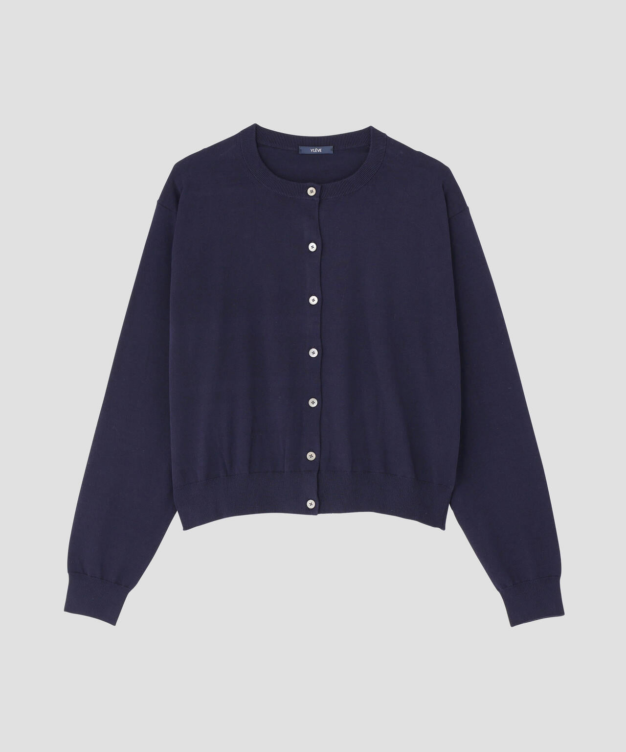 YLEVE / COTTON KNIT CARDIGAN