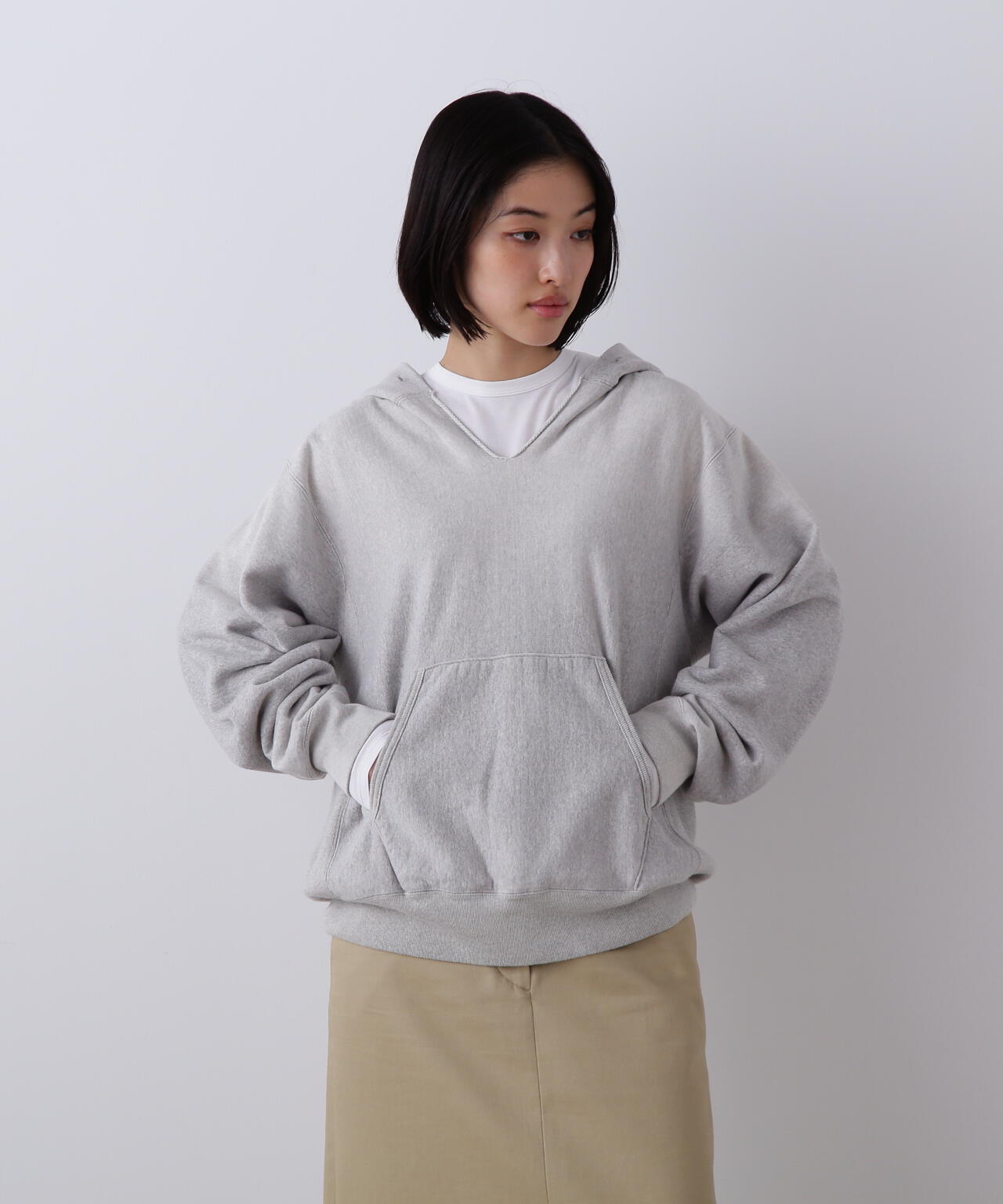 YLÈVE / ORGANIC COTTON SUN FADED SWEAT HOODIE