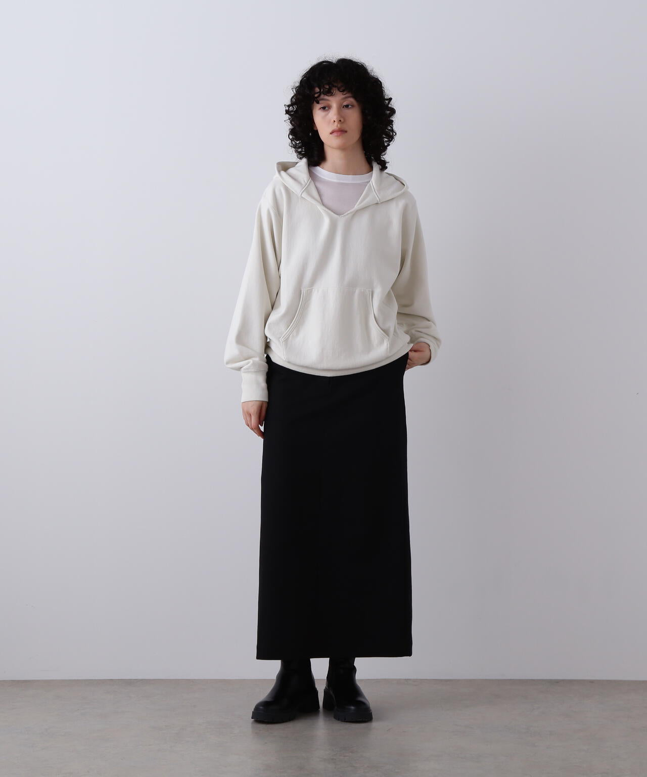 YLEVE / ORGANIC COTTON SUN FADED SWEAT HOODIE | YLÈVE（イレーヴ