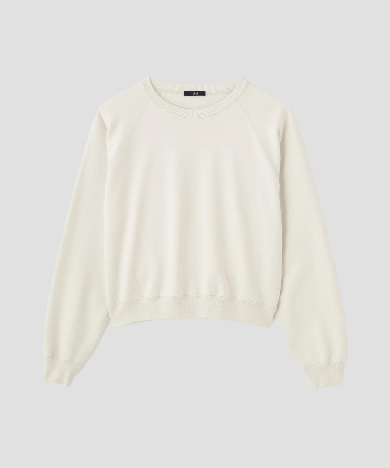 YLÈVE / ORGANIC COTTON SUN FADED SWEAT PULLOVER