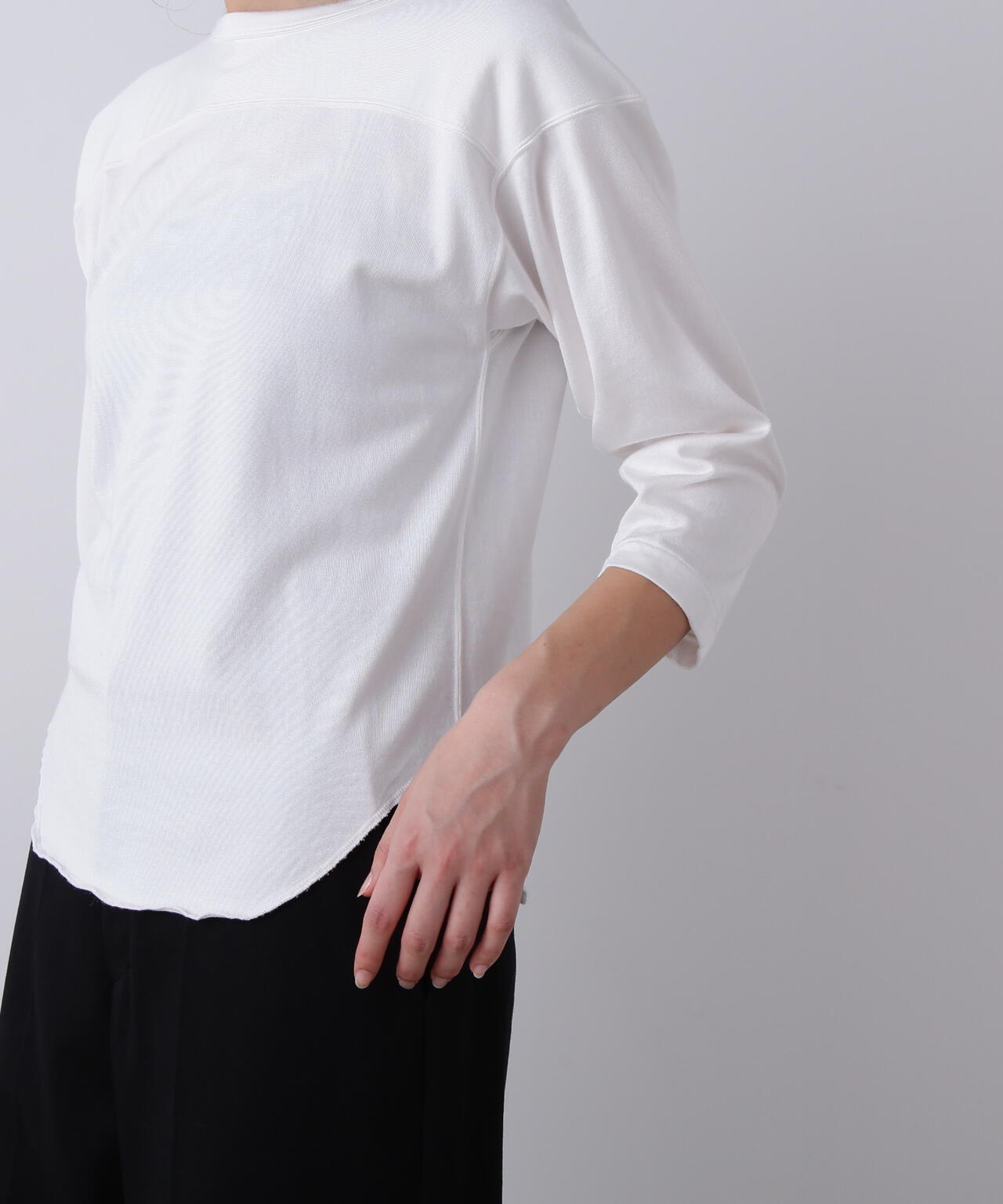 YLEVE / COTTON RAYON PIGMENT DYE FOOTBALL PULLOVER | YLÈVE