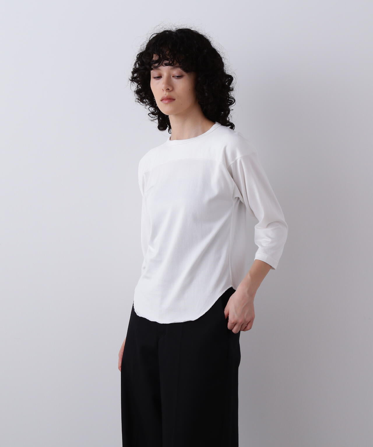YLEVE / COTTON RAYON PIGMENT DYE FOOTBALL PULLOVER | YLÈVE