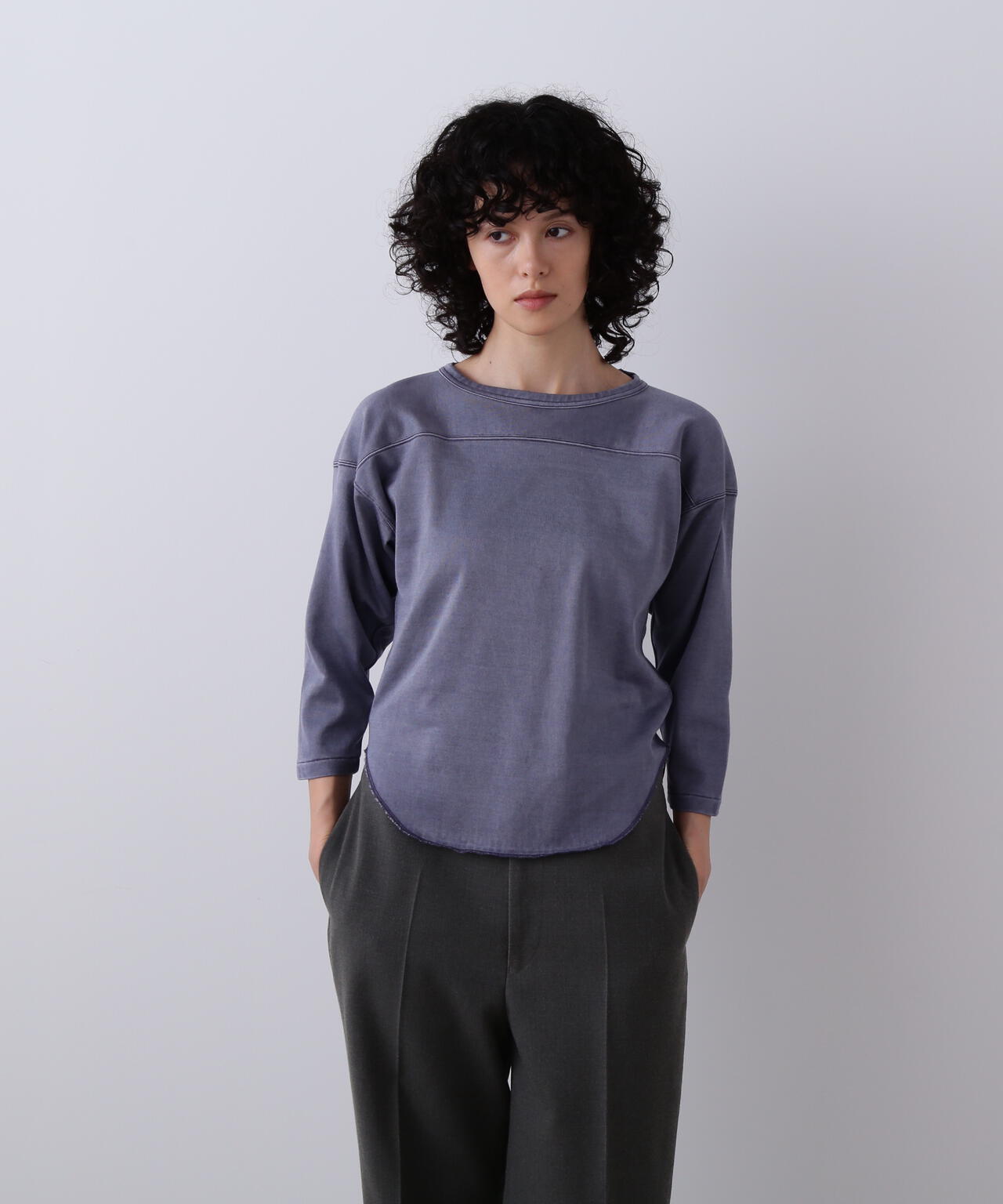 ☆専用 YLEVE / OPEN END COTTON PIGMENT DYE SKIPPER PULL OVER | YLÈVE