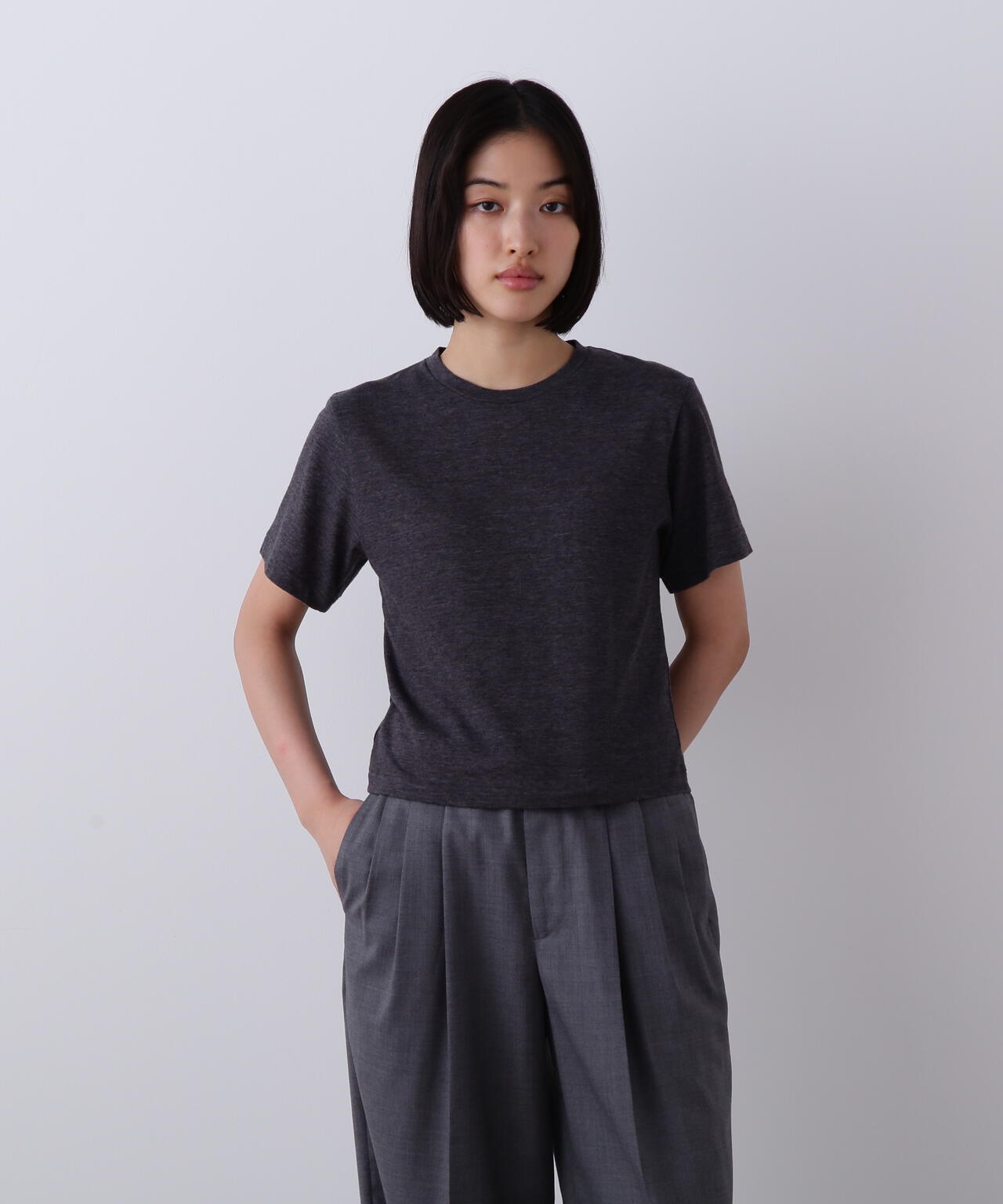YLEVE / TETRON COTTON SLUB YARN JERSEY T-SHIRT | YLÈVE（イレーヴ