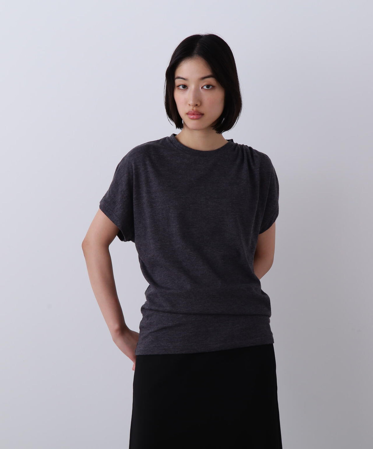 YLEVE / TETRON COTTON SLUB YARN JERSEY SLEEVELESS PULLOVER | YLÈVE 