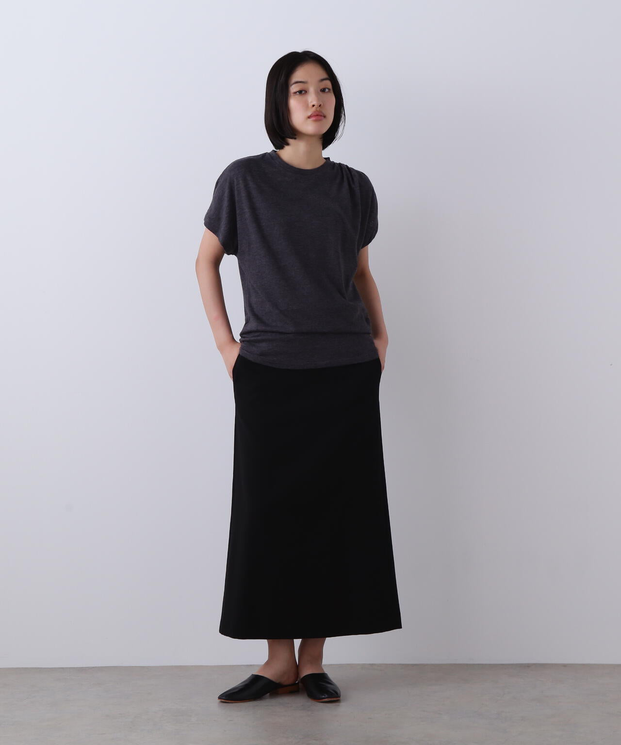 YLEVE / TETRON COTTON SLUB YARN JERSEY SLEEVELESS PULLOVER | YLÈVE