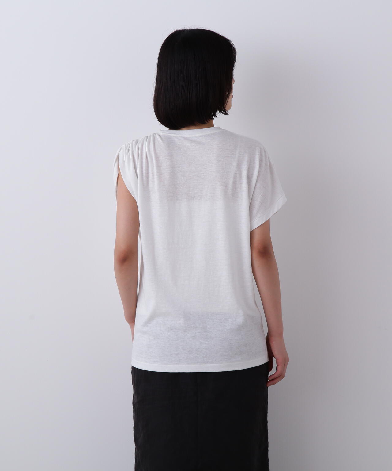 YLEVE / TETRON COTTON SLUB YARN JERSEY SLEEVELESS PULLOVER | YLÈVE