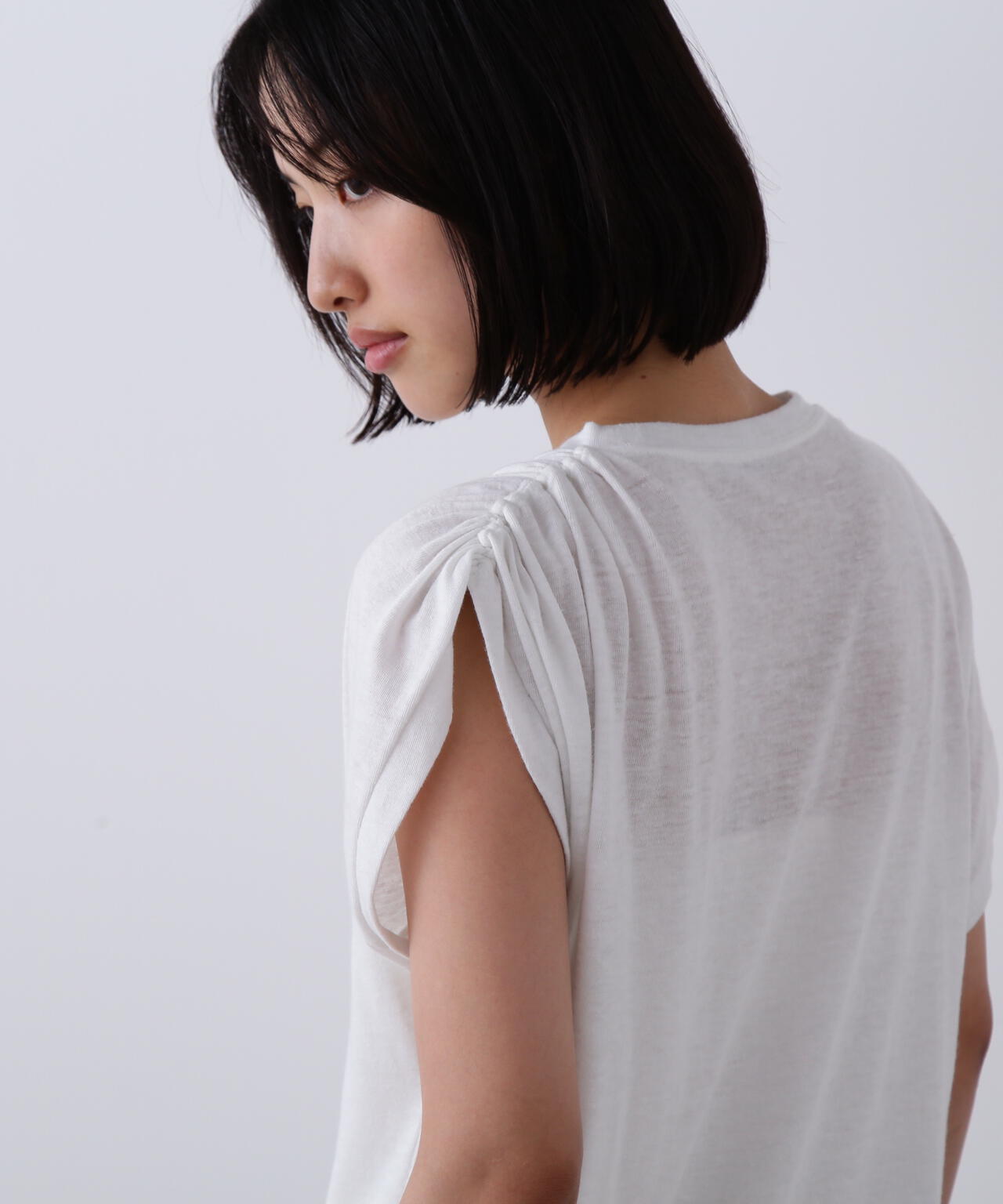YLEVE / TETRON COTTON SLUB YARN JERSEY SLEEVELESS PULLOVER | YLÈVE