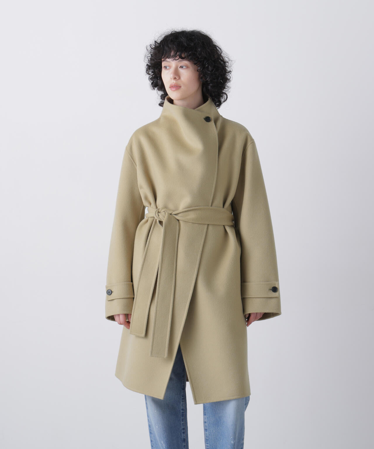 YLEVE / SUPER100's WOOL DOUBLE CLOTH COAT | YLÈVE（イレーヴ