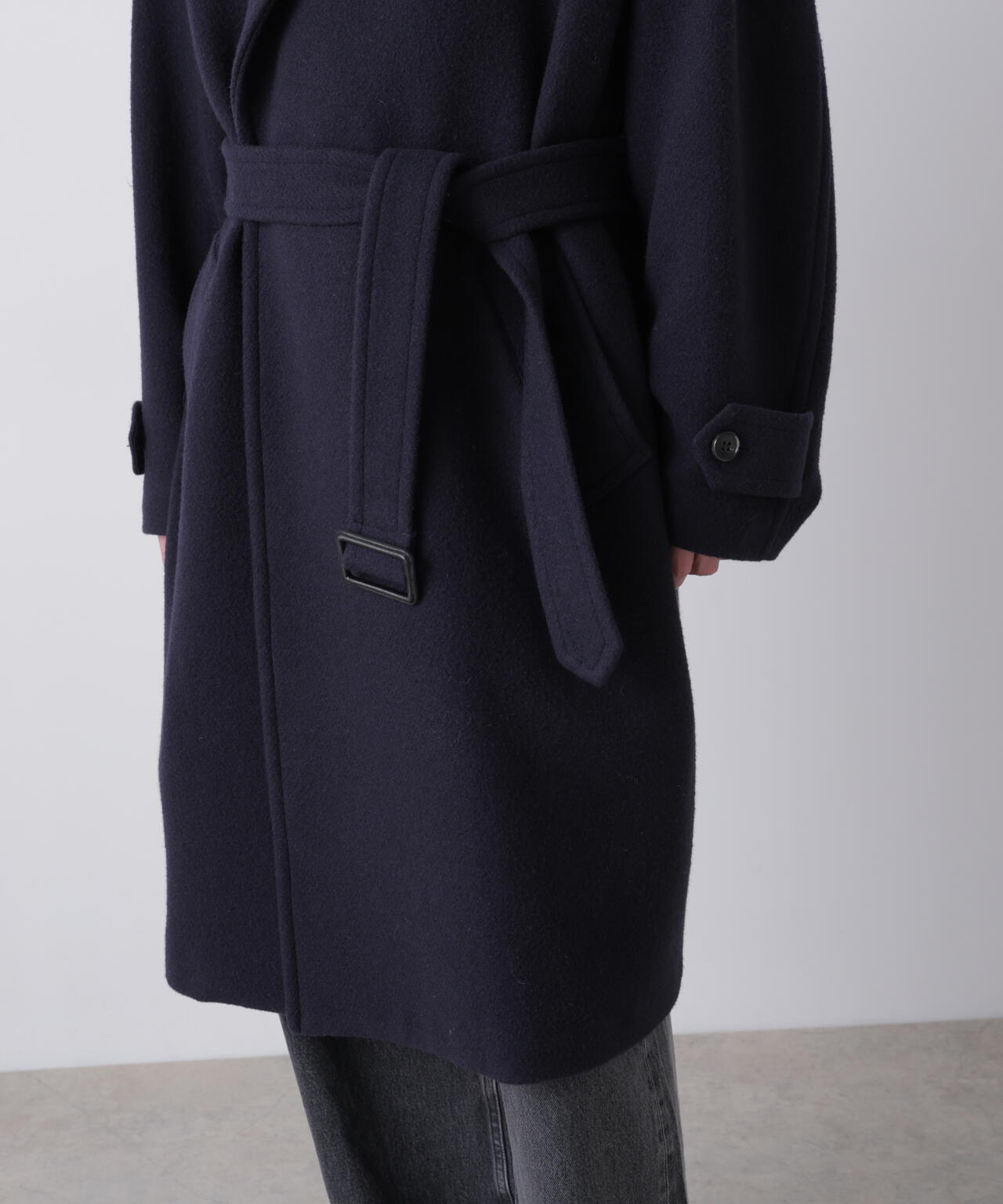 YLEVE / BLANKET-BRUSHED WOOL LONG COAT | YLÈVE（イレーヴ
