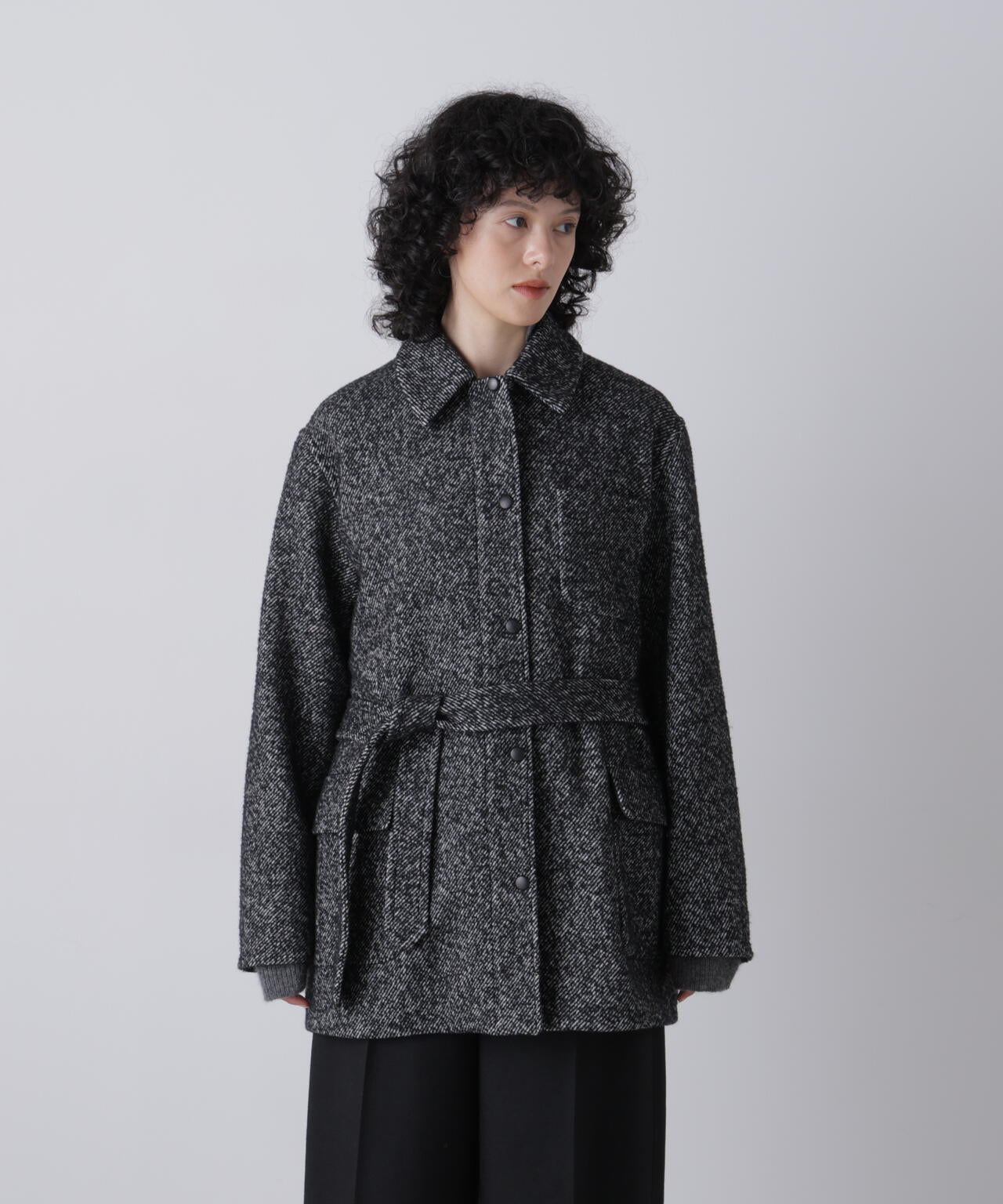 YLEVE / NEPPED TWEED COVERALL JACKET | YLÈVE（イレーヴ） ｜【公式