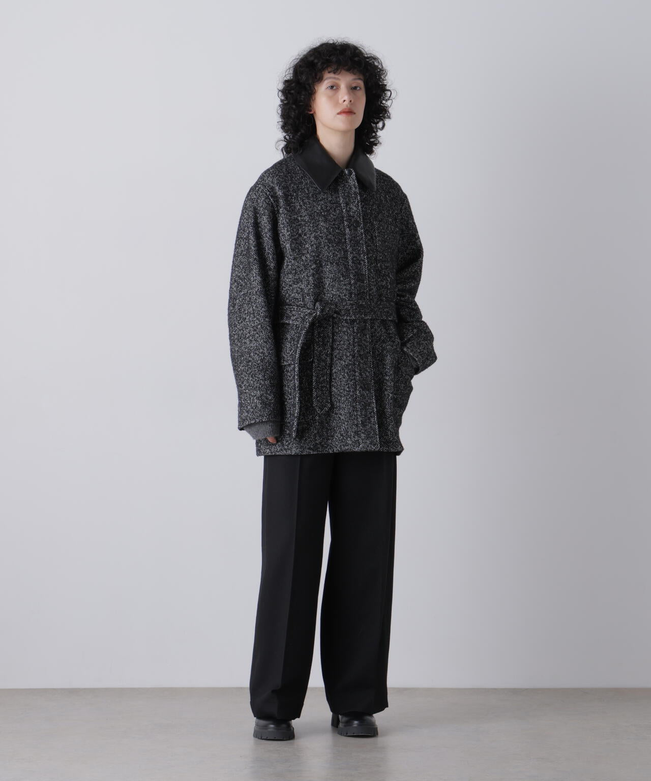 YLEVE / NEPPED TWEED COVERALL JACKET | YLÈVE（イレーヴ） ｜【公式