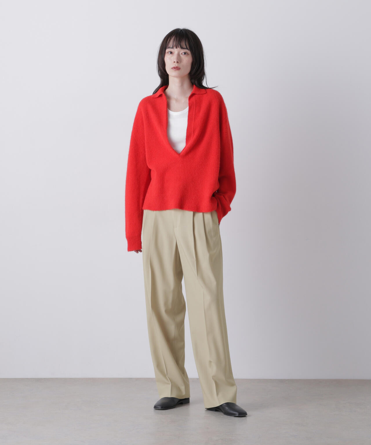 YLEVE / 2/72 SUPER 100's WOOL HIGH-TWIST VOILE TROUSERS | YLÈVE