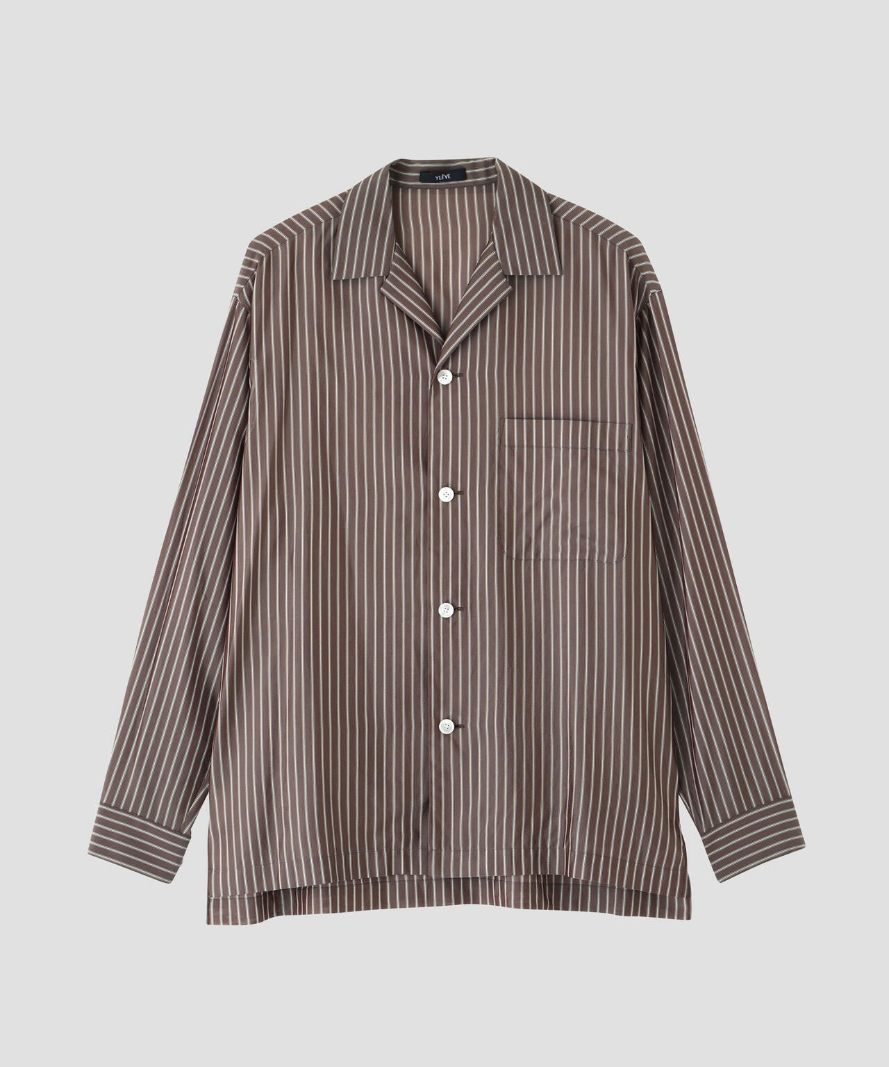 YLEVE / ACETATE CUPRO STRIPE PJ SHIRT | YLÈVE（イレーヴ） ｜【公式