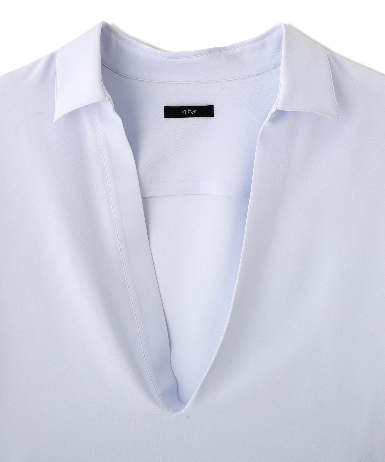 YLEVE / SILK DE CHINE SKIPPER SHIRT | YLÈVE（イレーヴ） ｜【公式