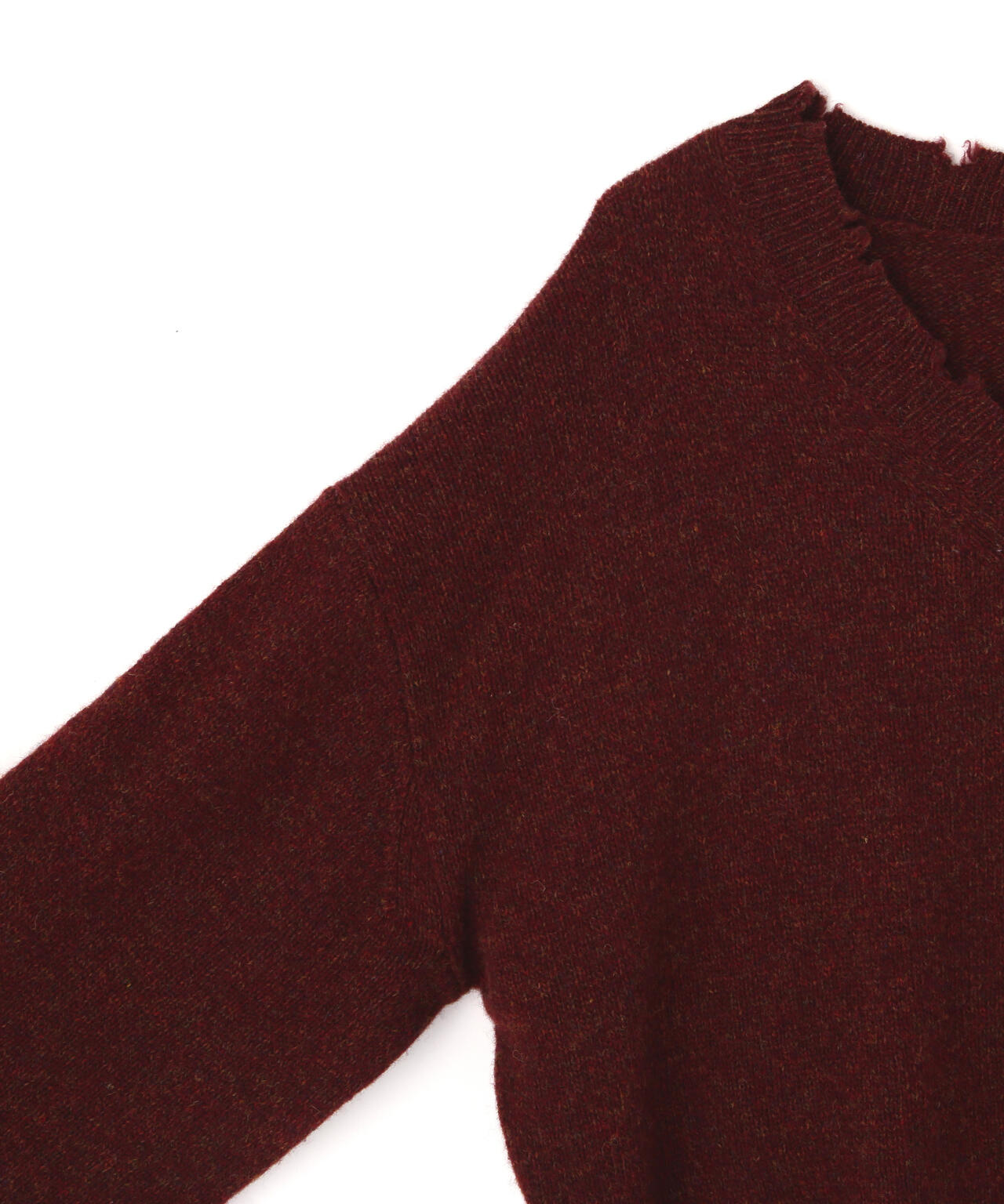 YLEVE / FRAYED EDGE V-NECK KNIT PULLOVER | YLÈVE（イレーヴ