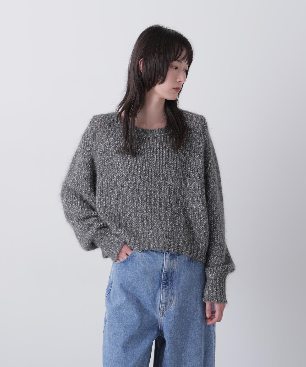 YLEVE / BOUCLE MOHAIR KNIT PULLOVER | YLÈVE（イレーヴ） ｜【公式