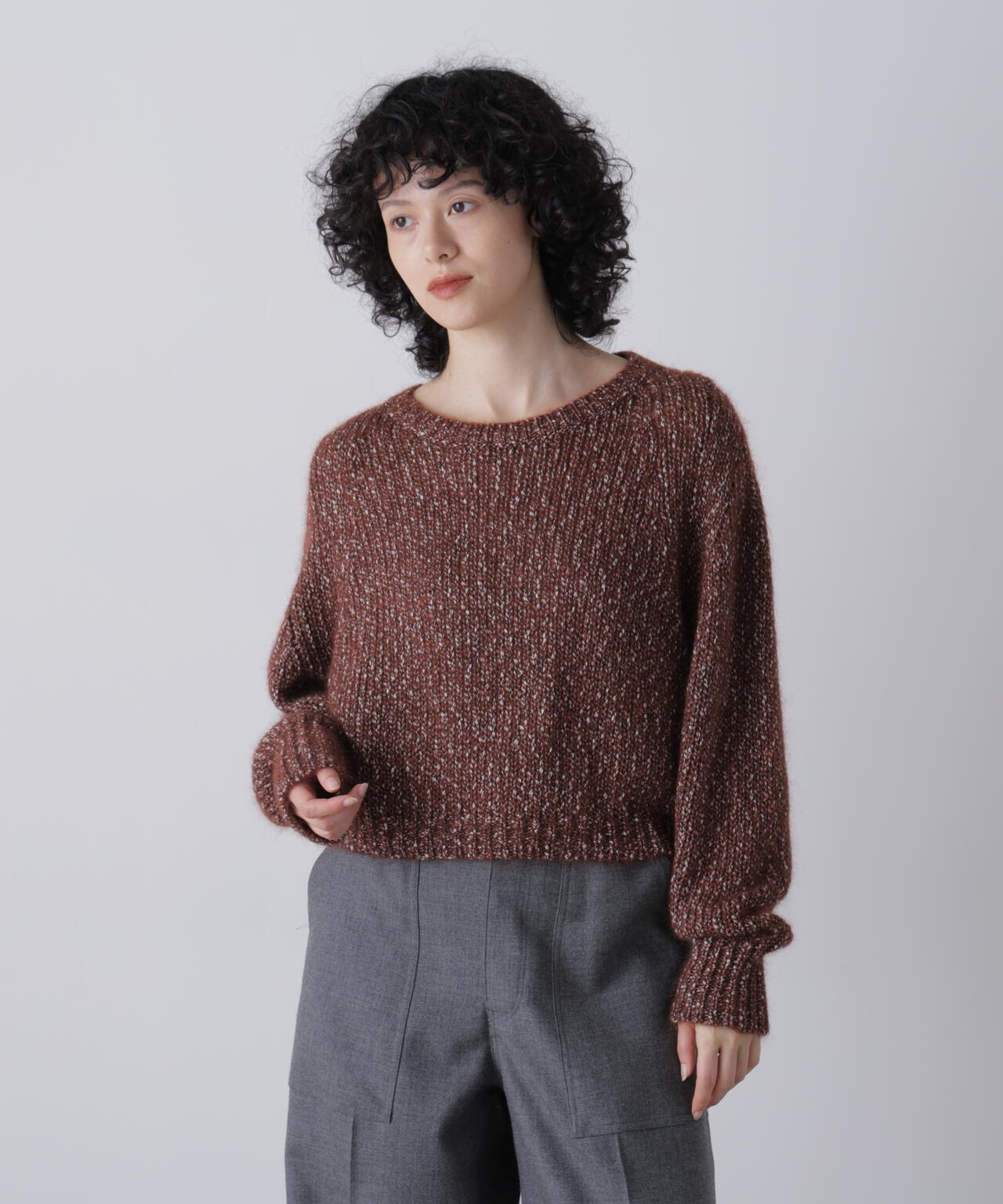 YLEVE / BOUCLE MOHAIR KNIT PULLOVER | YLÈVE（イレーヴ） ｜【公式