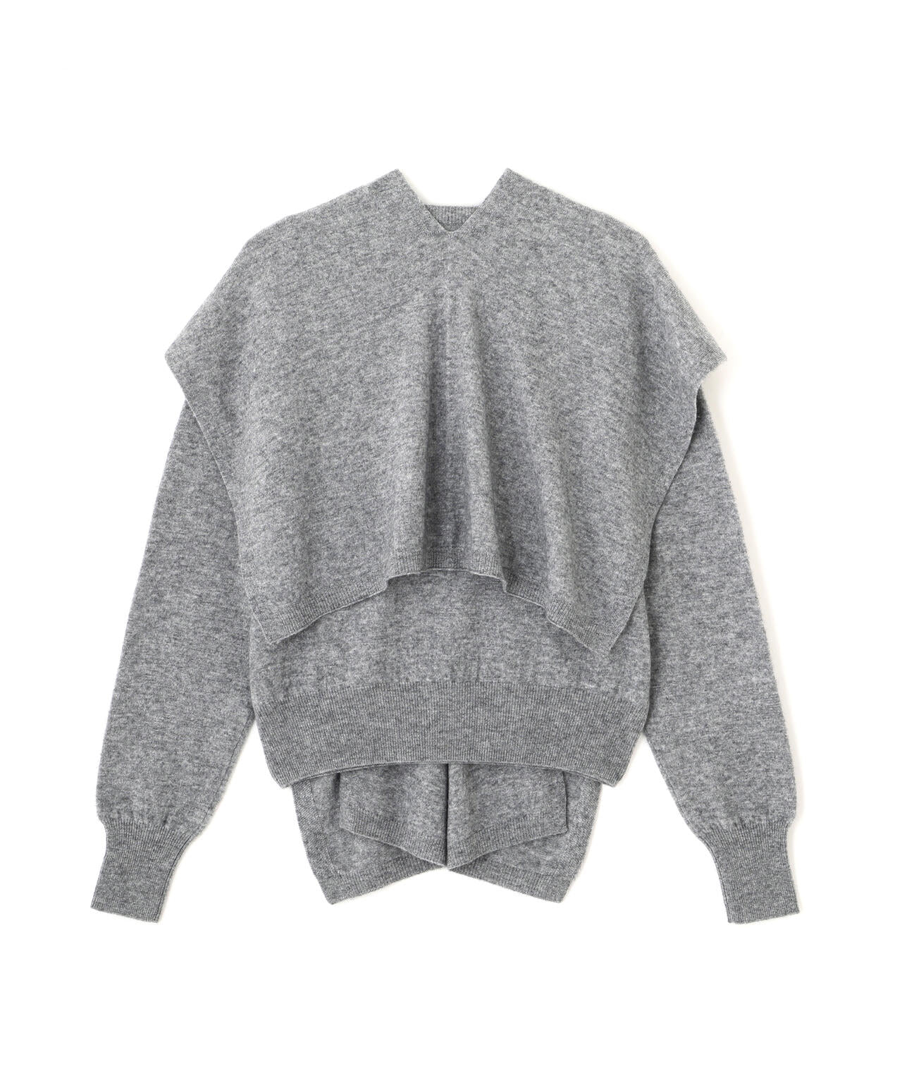YLEVE / WOOL CASHMERE SCARF KNIT PULLOVER | YLÈVE（イレーヴ