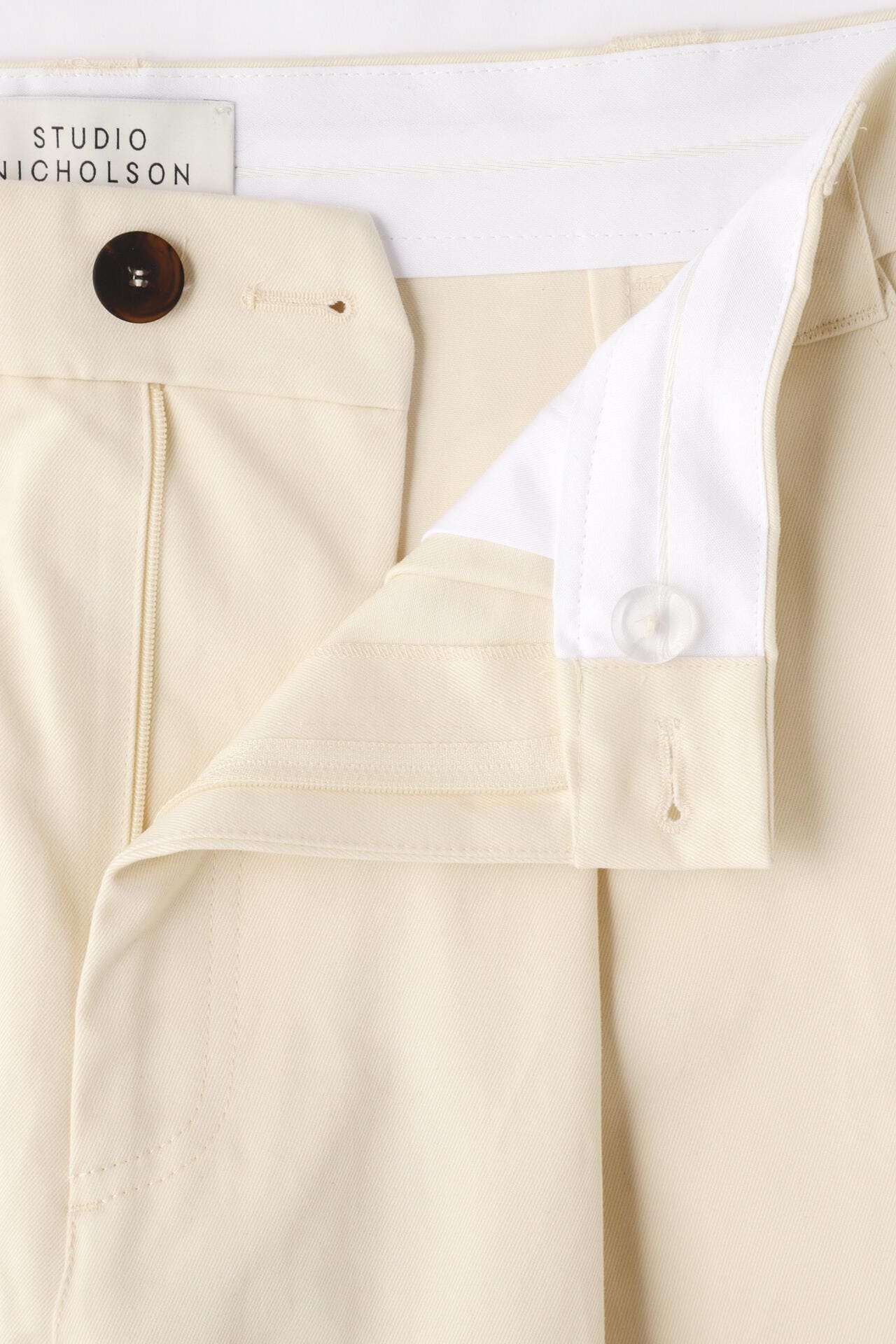 STUDIO NICHOLSON / PEACHED COTTON TWILL DEEP PLEAT VOLUME PANT