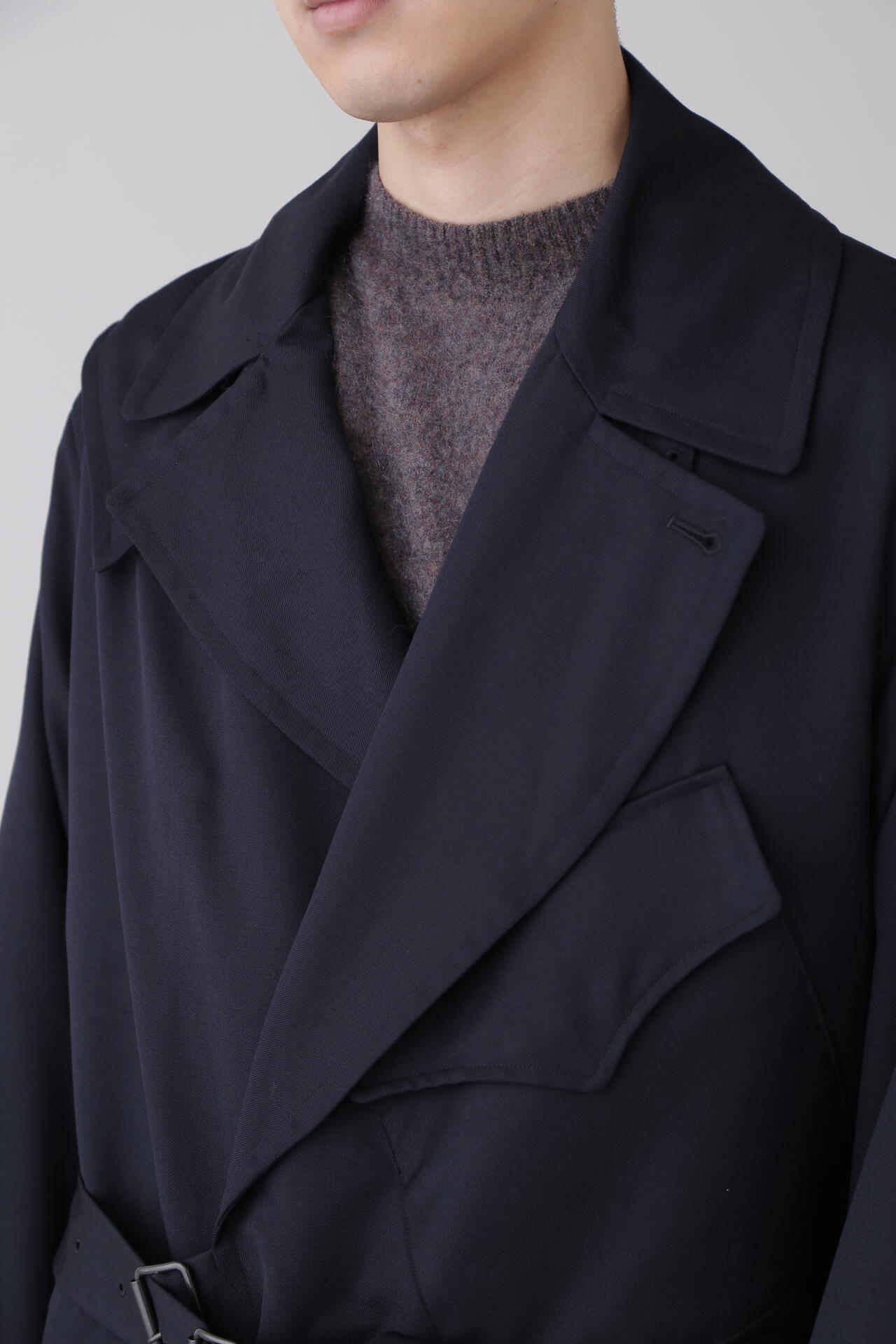 blurhms / WOOL MOHAIR MOTORCYCLE COAT | THE LIBRARY（ザ ライブ