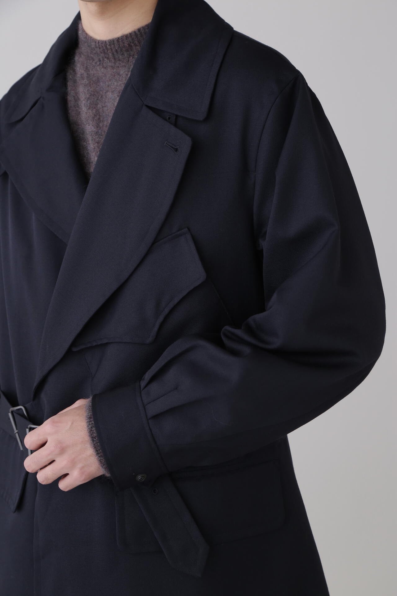 blurhms / WOOL MOHAIR MOTORCYCLE COAT | THE LIBRARY（ザ ライブ