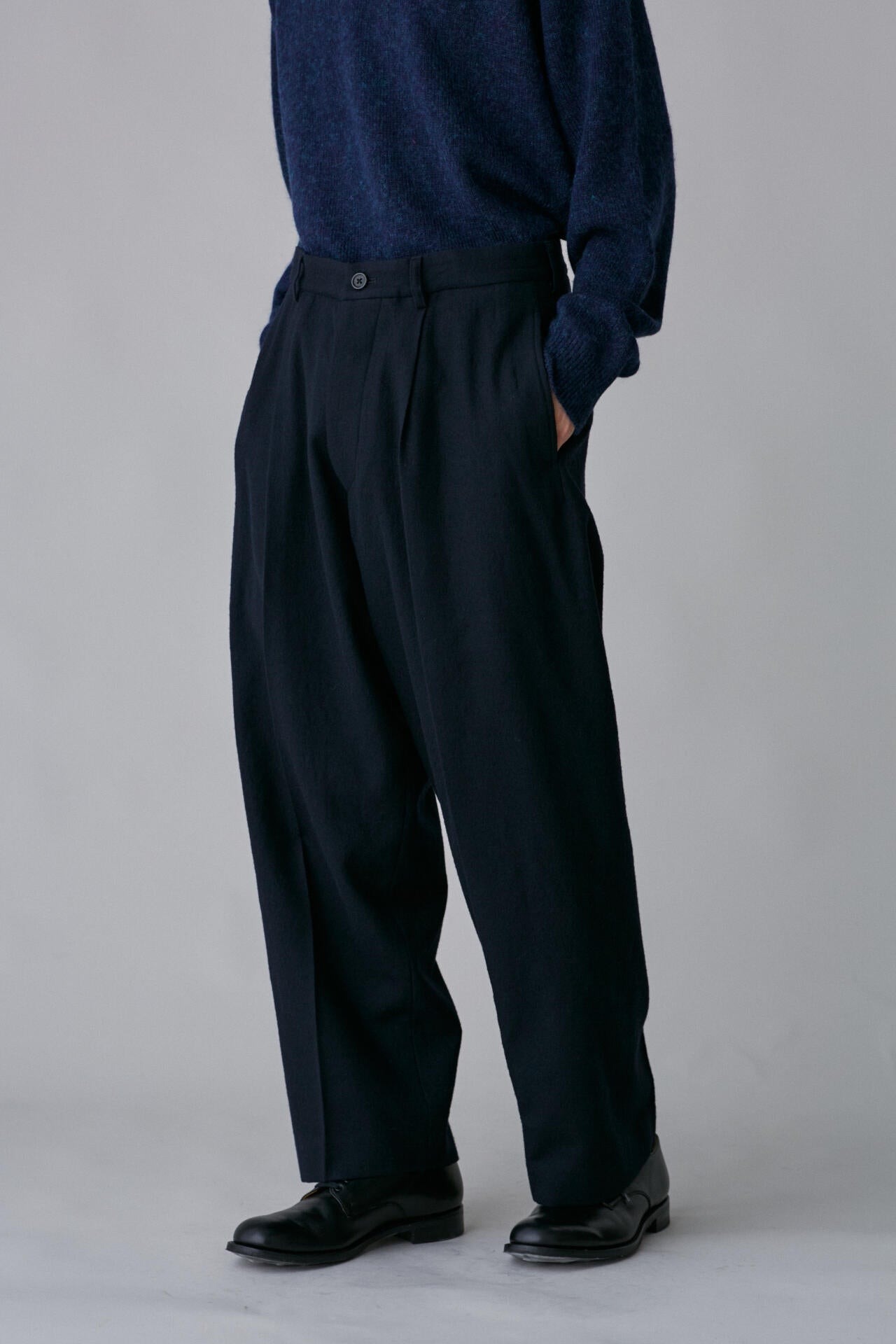 ブラームス ルーツストック　Washed Wool Slacks blurhms ROOTSTOCK / WASHED WOOL SLACKS | THE LIBRARY（ザ ライブ