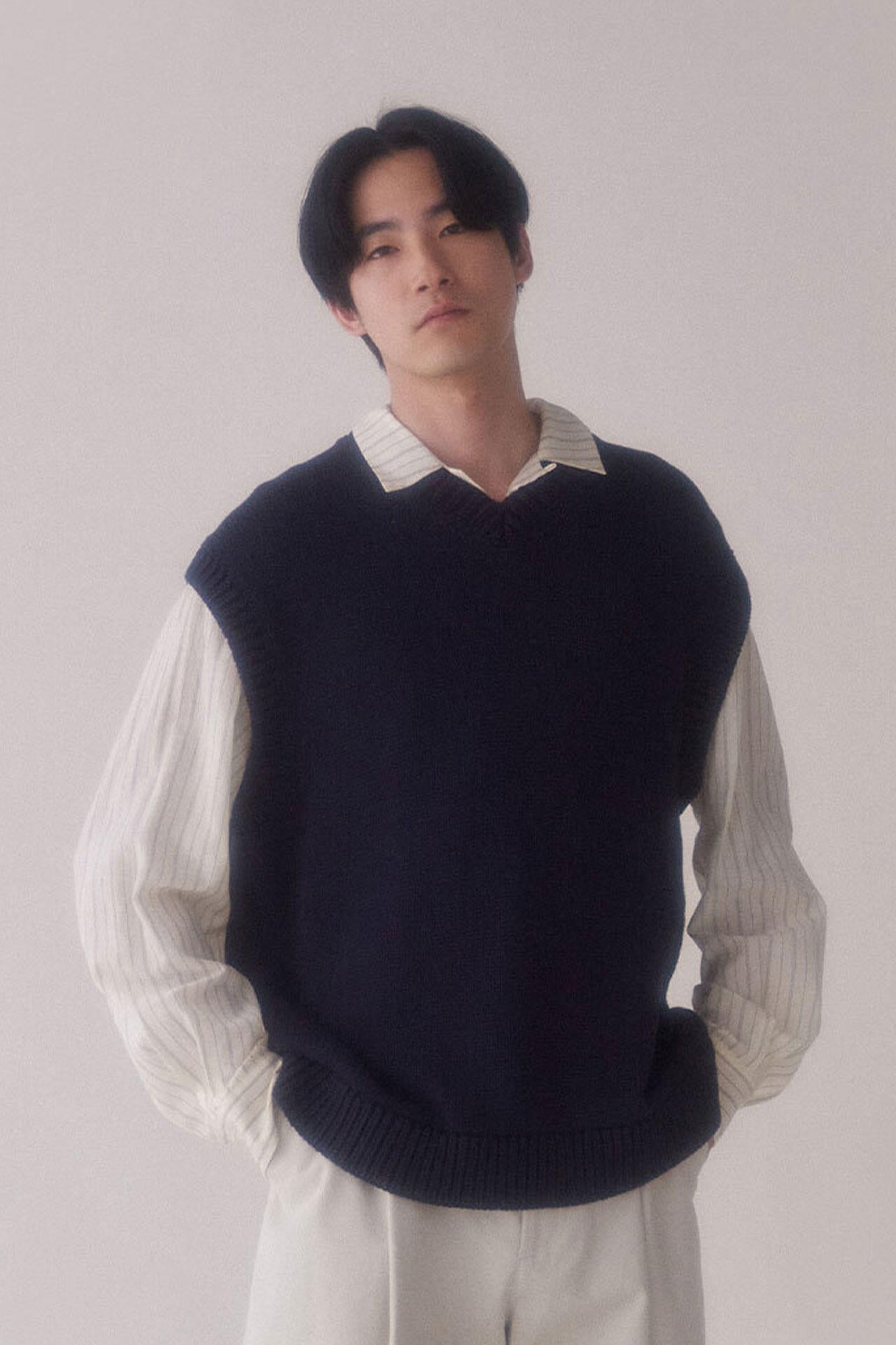 STUDIO NICHOLSON / MODERN COTTON 3GG VEST | THE LIBRARY（ザ ライブ