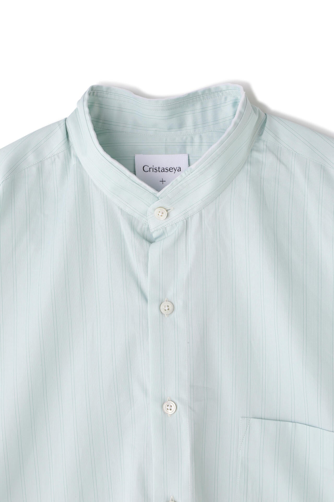 Cristaseya / HANDMADE MAO SHIRT WITH FRINGED COLLAR | THE LIBRARY