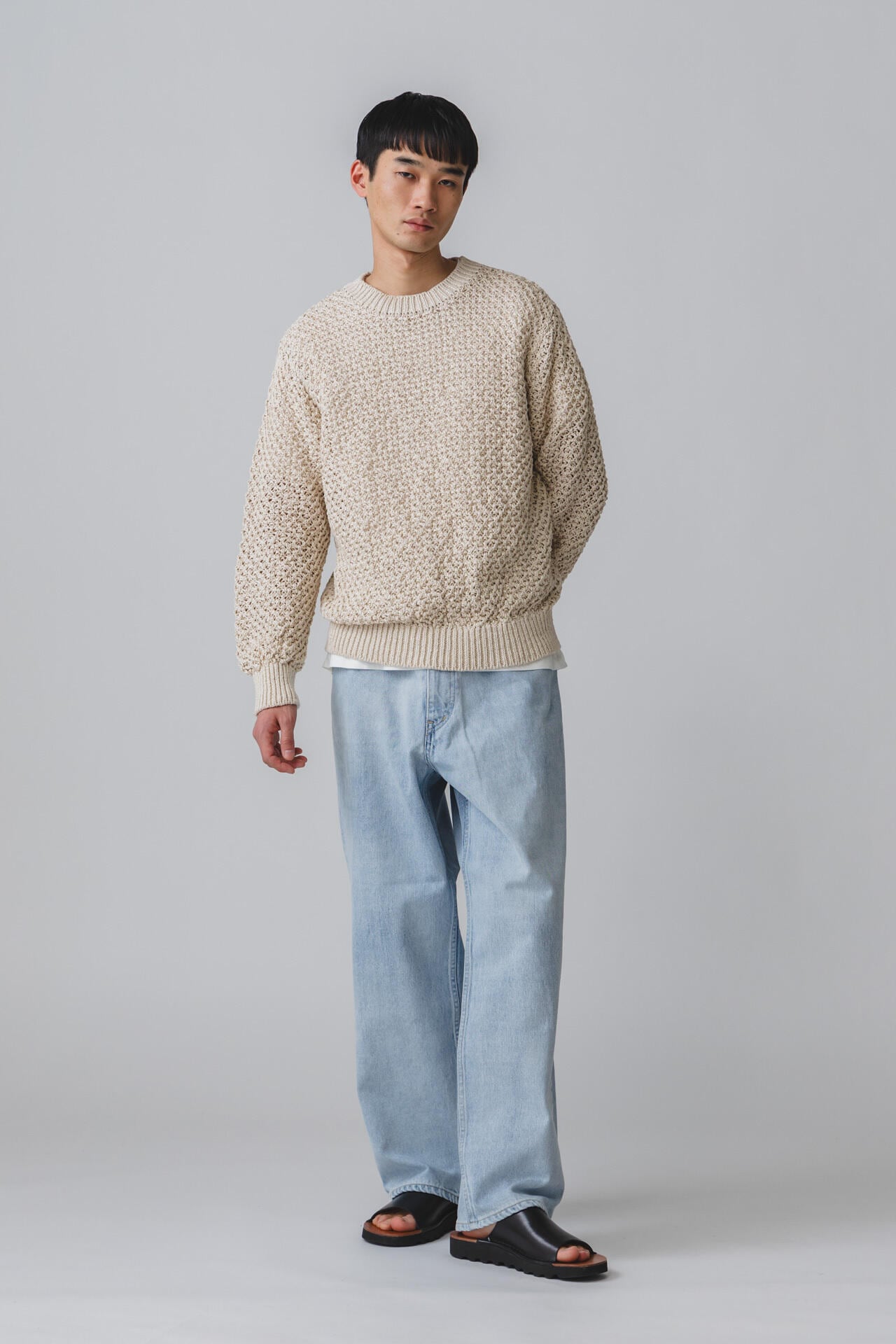 ［別注］Yonetomi / GIMA MESH KNIT P/O