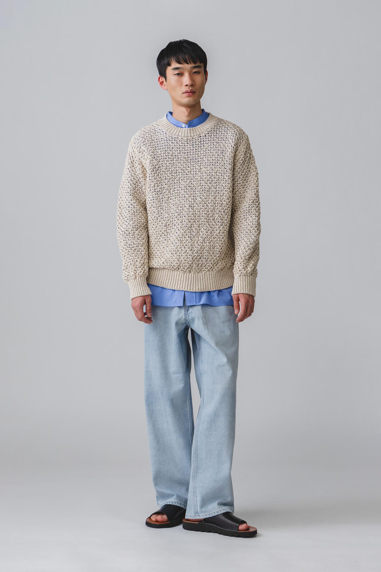 ［別注］Yonetomi / GIMA MESH KNIT P/O
