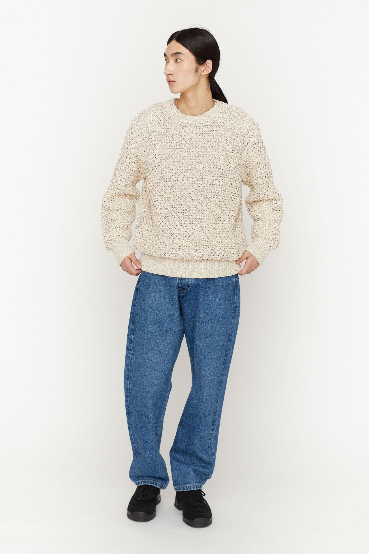 ［別注］Yonetomi / GIMA MESH KNIT P/O