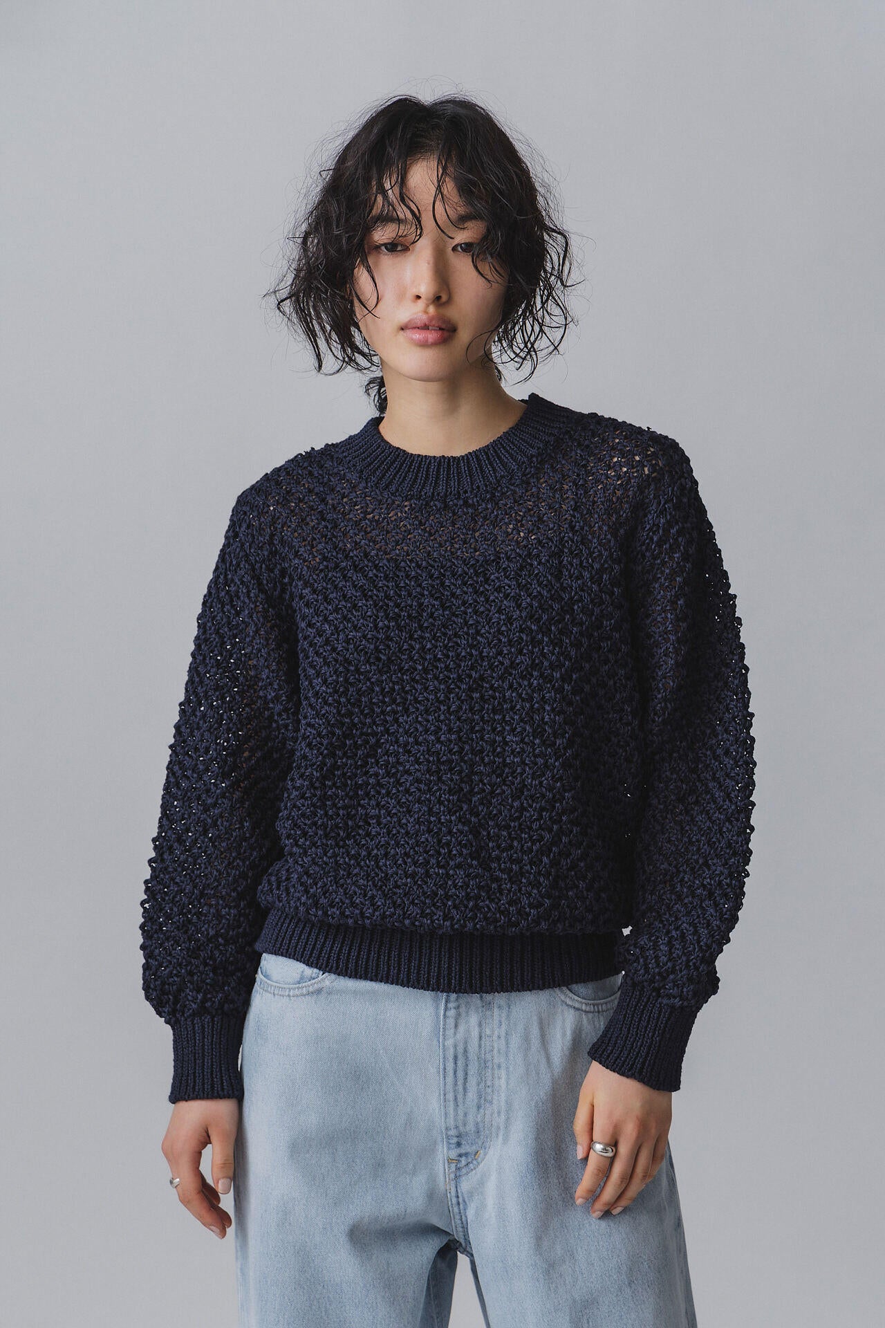 ［別注］Yonetomi / GIMA MESH KNIT P/O