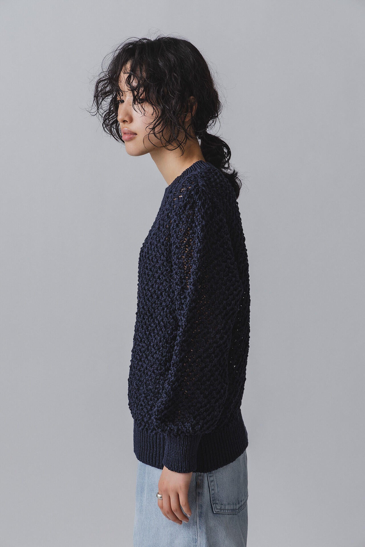 ［別注］Yonetomi / GIMA MESH KNIT P/O