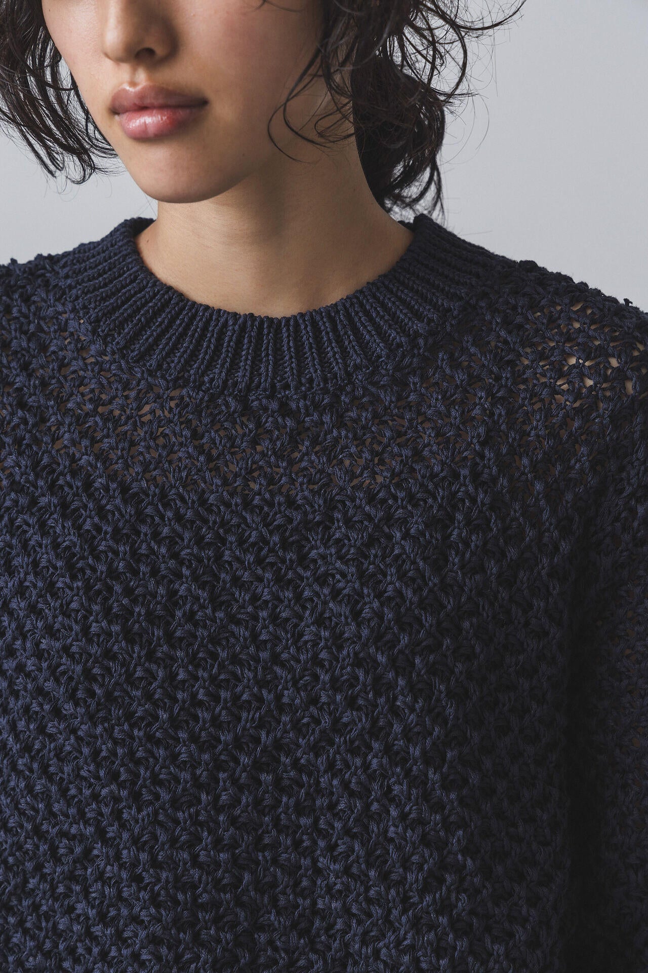 ［別注］Yonetomi / GIMA MESH KNIT P/O