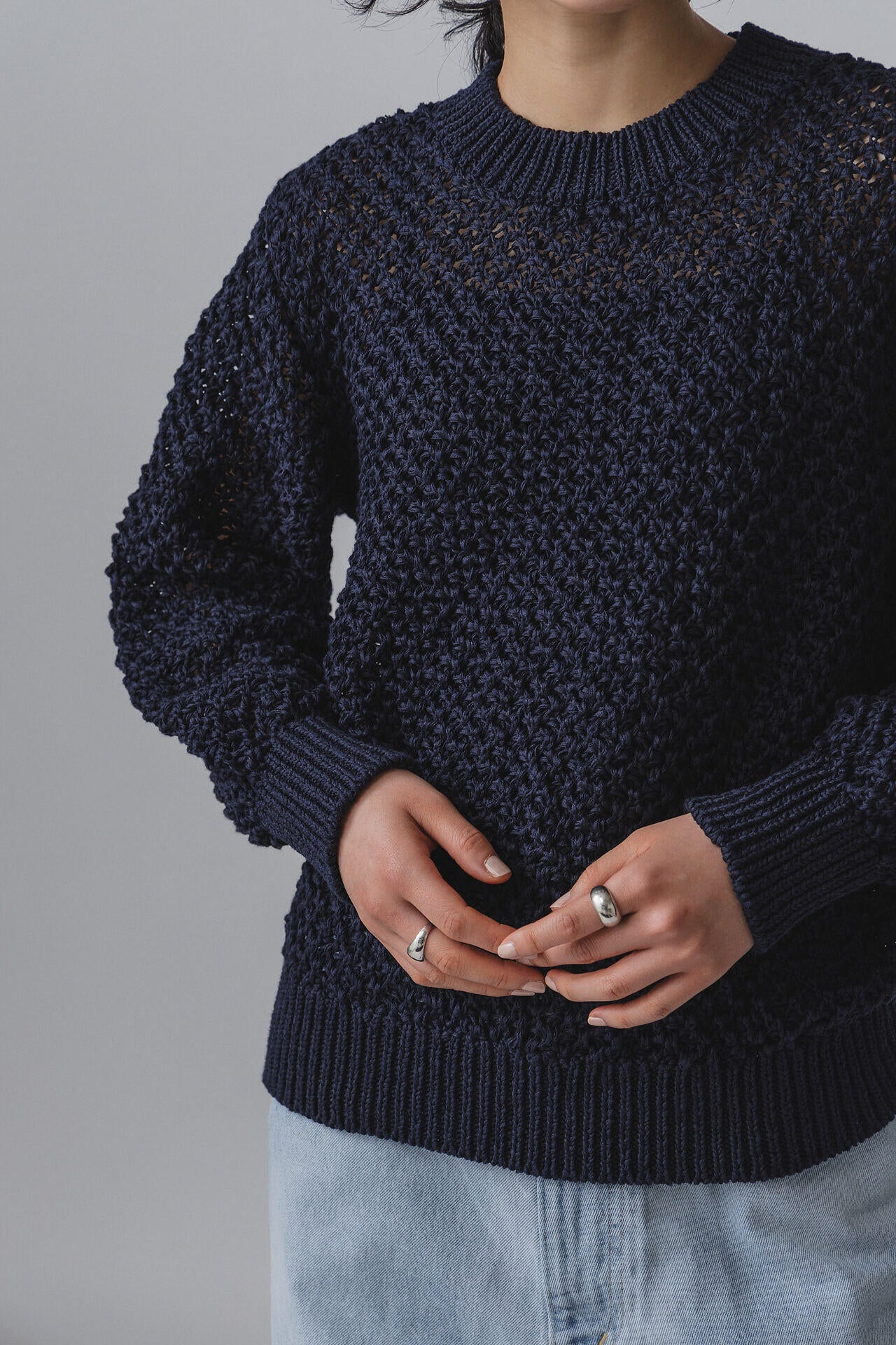 ［別注］Yonetomi / GIMA MESH KNIT P/O
